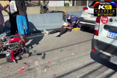 GRAVE ACIDENTE ENVOLVENDO MOTO